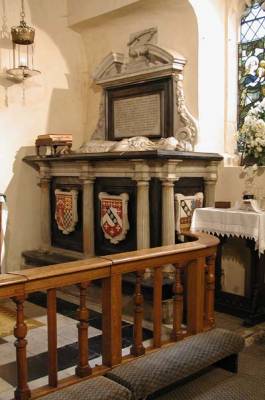 The tomb before the Altar rails were moved.